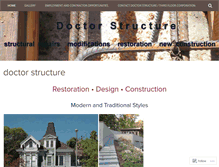 Tablet Screenshot of doctorstructure.com